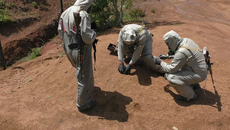 So-called South Ossetian Security Committee says they carried out radiation and chemical-biological examination in the area, where, Georgian aerial vehicles violated "border"