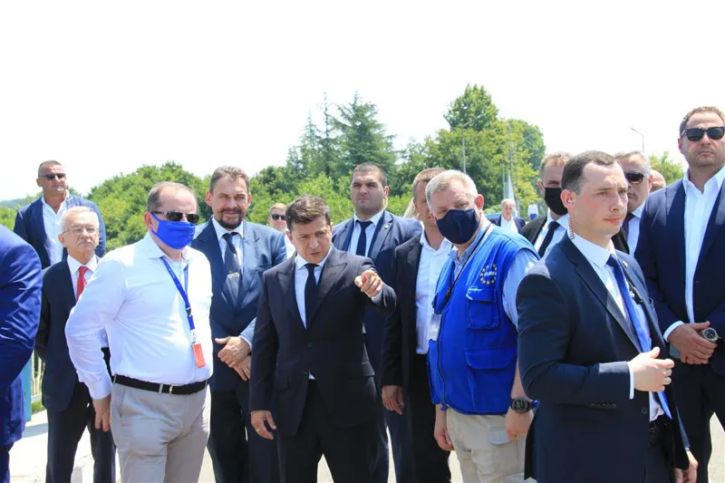 ევროკავშირის სადამკვირვებლო მისია ვლადიმირ ზელენსკის საოკუპაციო ხაზთან სტუმრობის შესახებ ინფორმაციას ავრცელებს