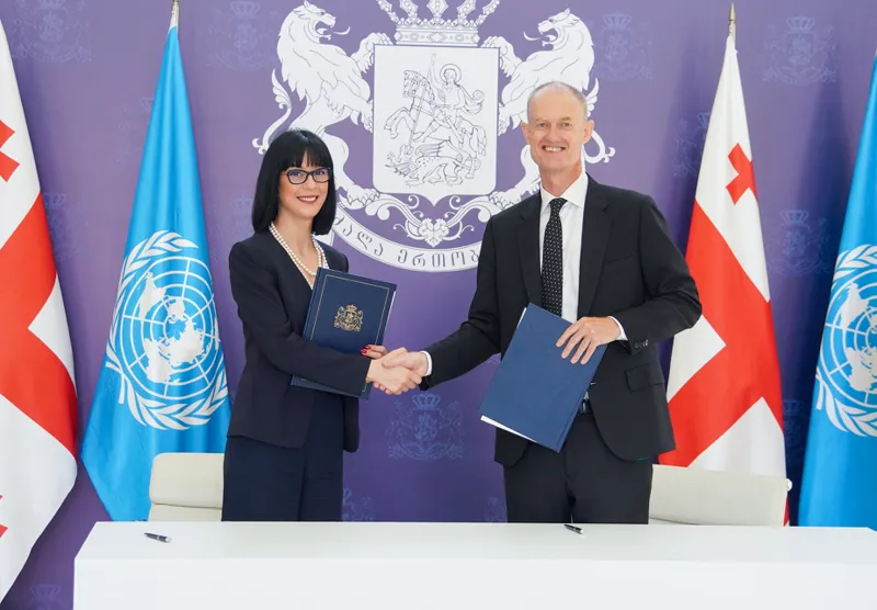 თეა ახვლედიანმა და საქართველოში გაეროს განვითარების პროგრამის მუდმივმა წარმომადგენელმა ურთიერთთანამშრომლობის მემორანდუმი გააფორმეს