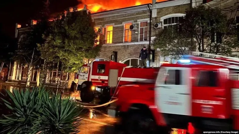 Fire destroys over 4000 pieces of art in Sokhumi art gallery