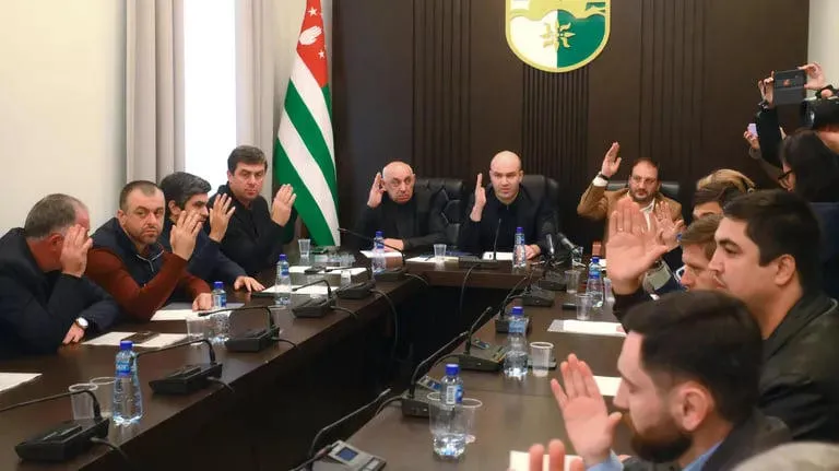 The so-called parliament of the occupied Abkhazia supported the resignation of the so-called president Aslan Bzhania