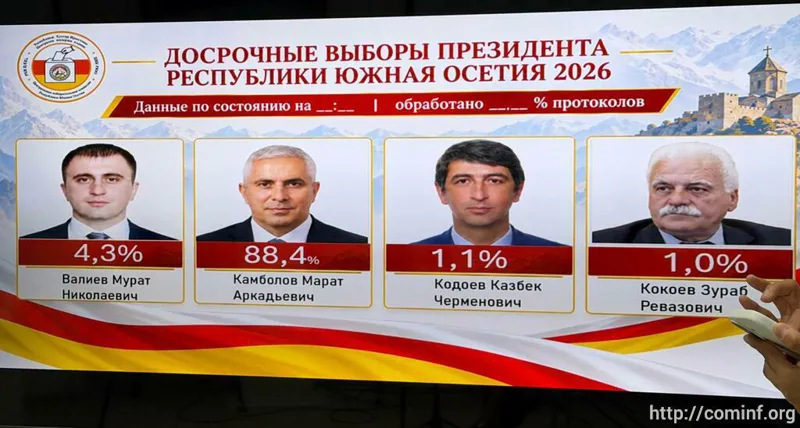 RES agency: Marat Kambolov leads in occupied Tskhinvali’s so-called presidential election