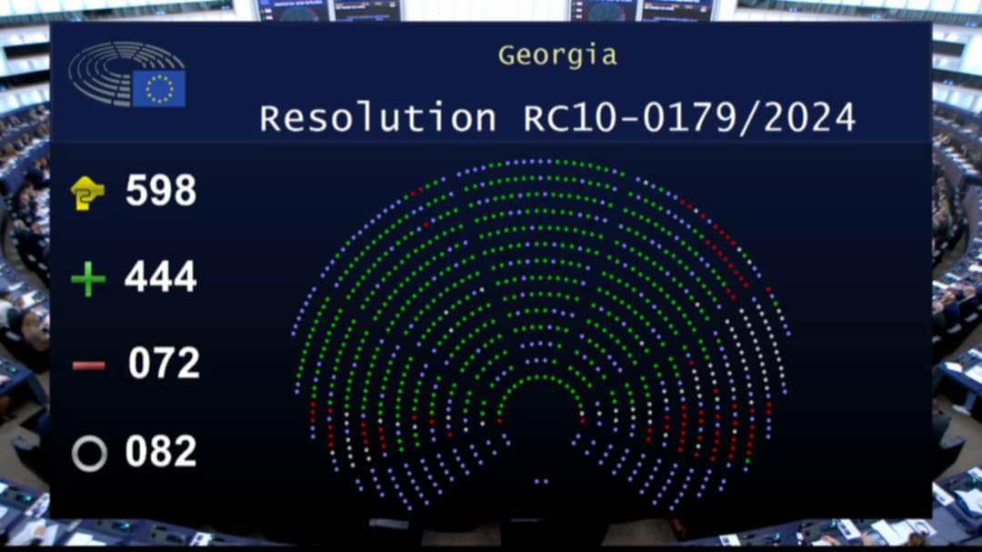 Европейский парламент принял резолюцию по Грузии, в которой содержится призыв к Европейской комиссии по пересмотру безвизового статуса с Грузией